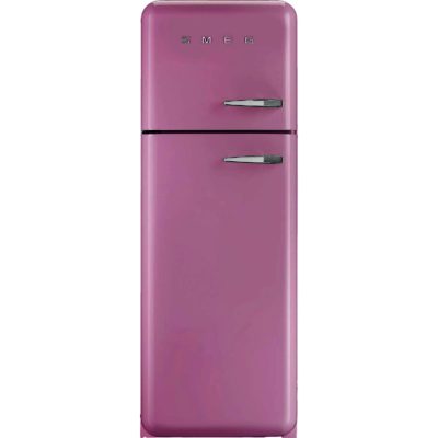 Smeg FAB30LFP 60cm 'Retro Style' Fridge Freezer in Pink with Left Hand Hinge